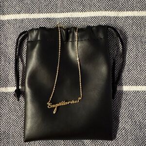 Gold Sagittarius Necklace